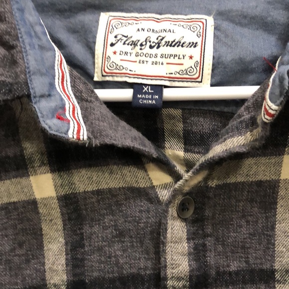 Flag & Anthem Button Down Long Sleeve Shirt - Picture 2 of 4